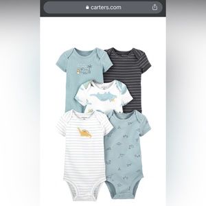 Carter’s 5 Pack Short-Sleeve Bodysuits - Dinosaurs